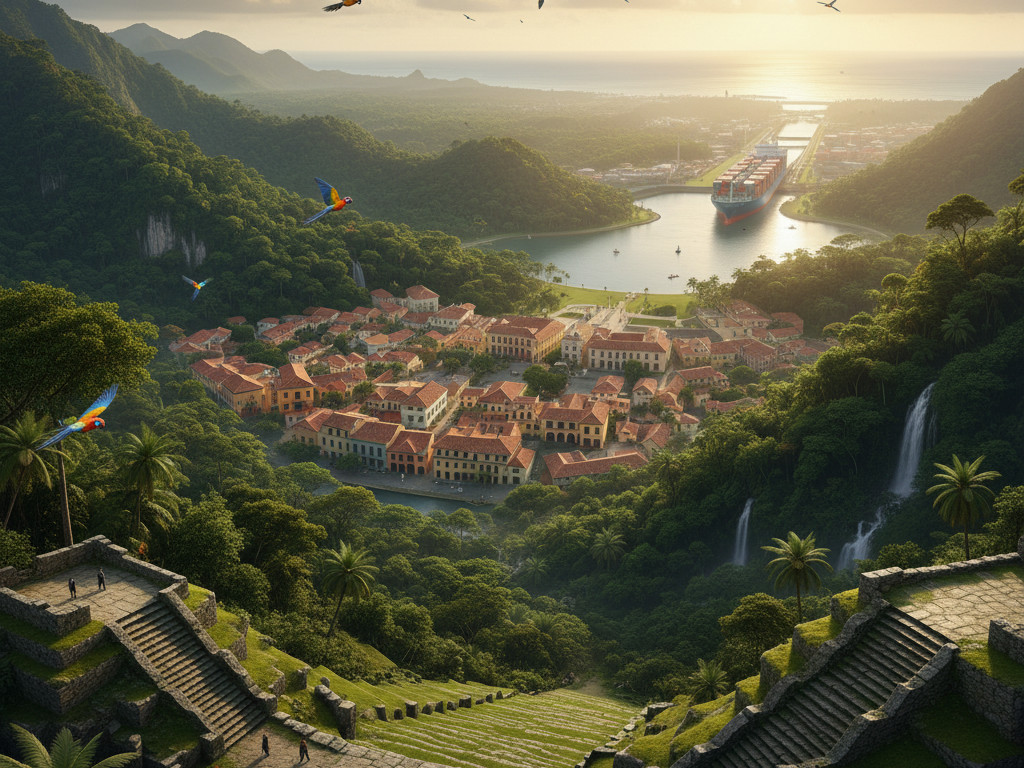 Kolumbija, Peru, Panama image