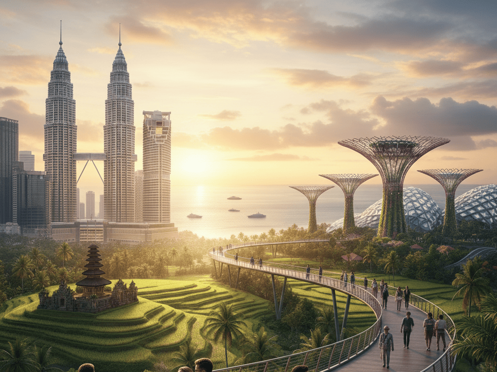 Malezija, Indonezija, Singapur image